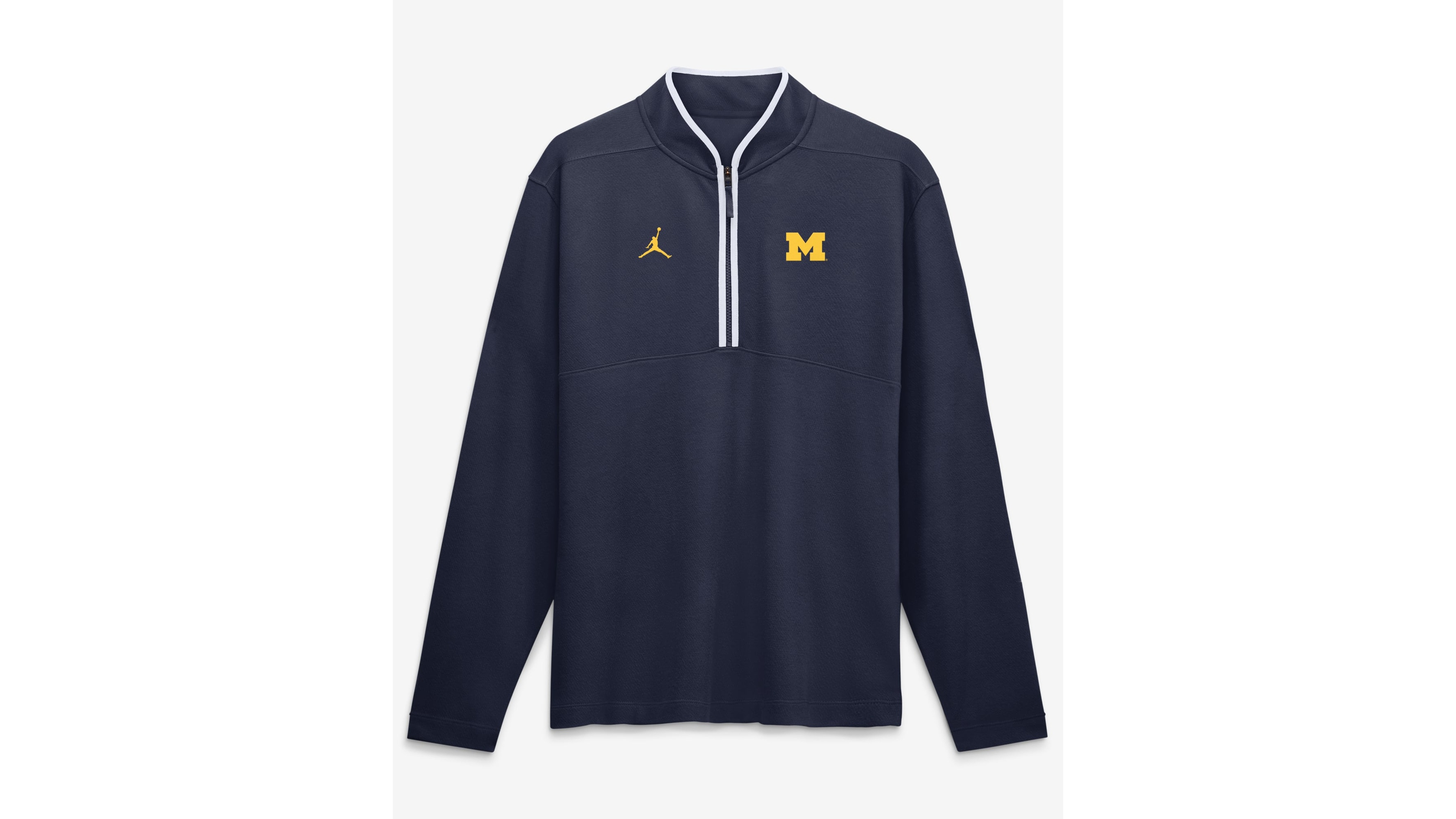 Jordan Men's Navy Michigan Wolverines Dri-fit Victory Half-Zip Pullover