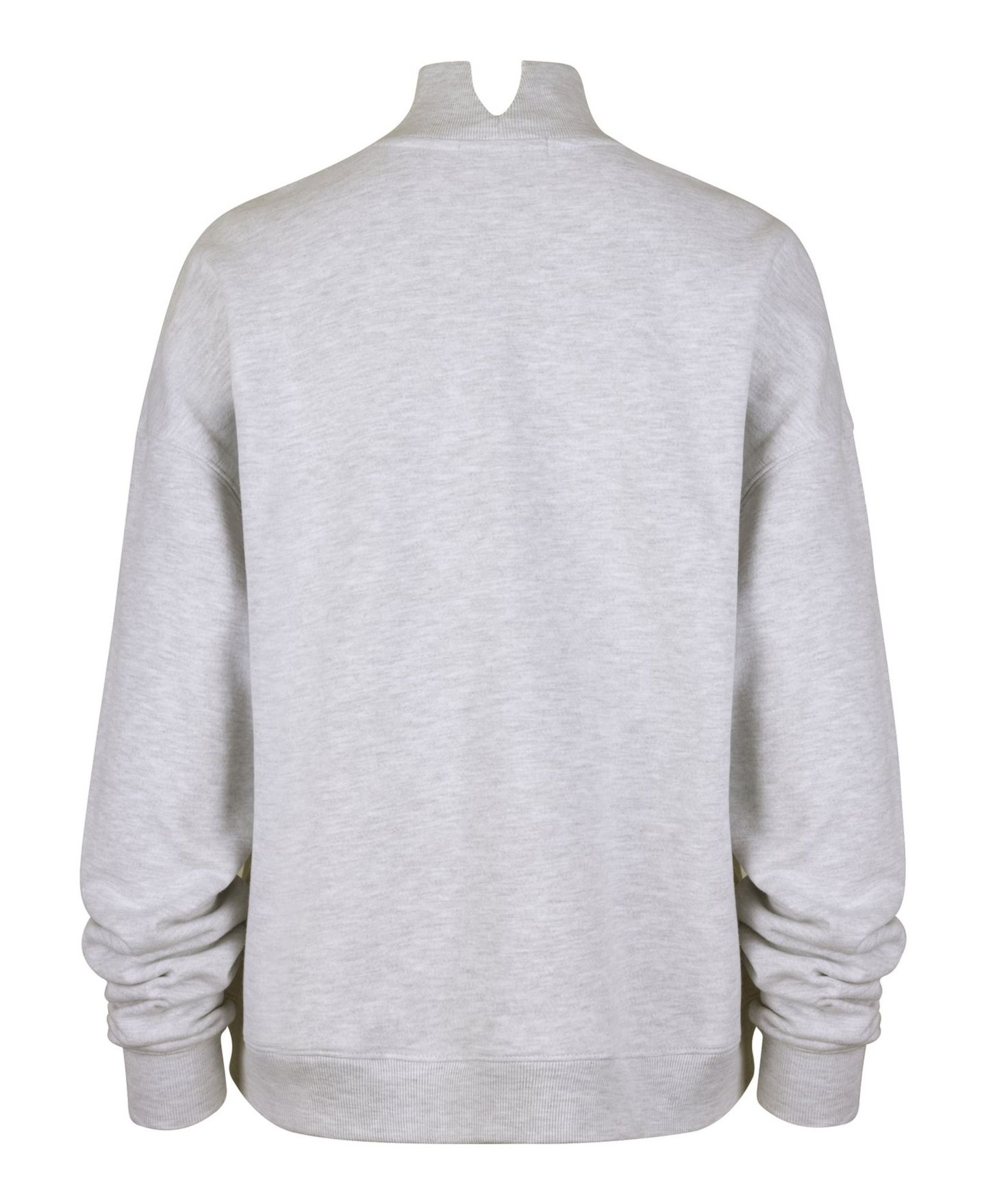 Женская толстовка '47 Brand Gray Wisconsin Badgers Laurel Arch Mock Neck — фото 2