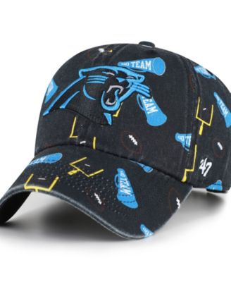 Big Boys' and Girls'  Black Carolina Panthers Stomping Ground Clean Up Adjustable Hat