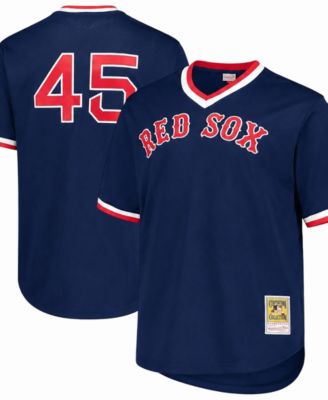 Men's Pedro Martinez Navy Boston Red Sox Big Tall Cooperstown Mesh Batting Practice Jersey
