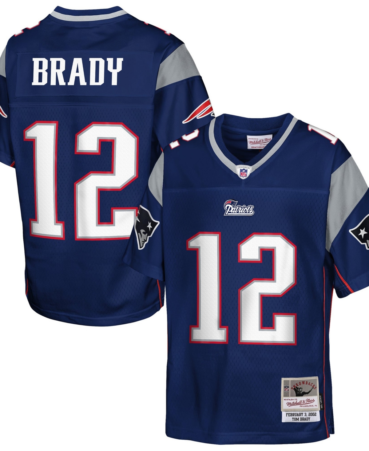 Mitchell & Ness Preschool Tom Brady Navy New England Patriots Legacy Retired Player Jersey - Navy