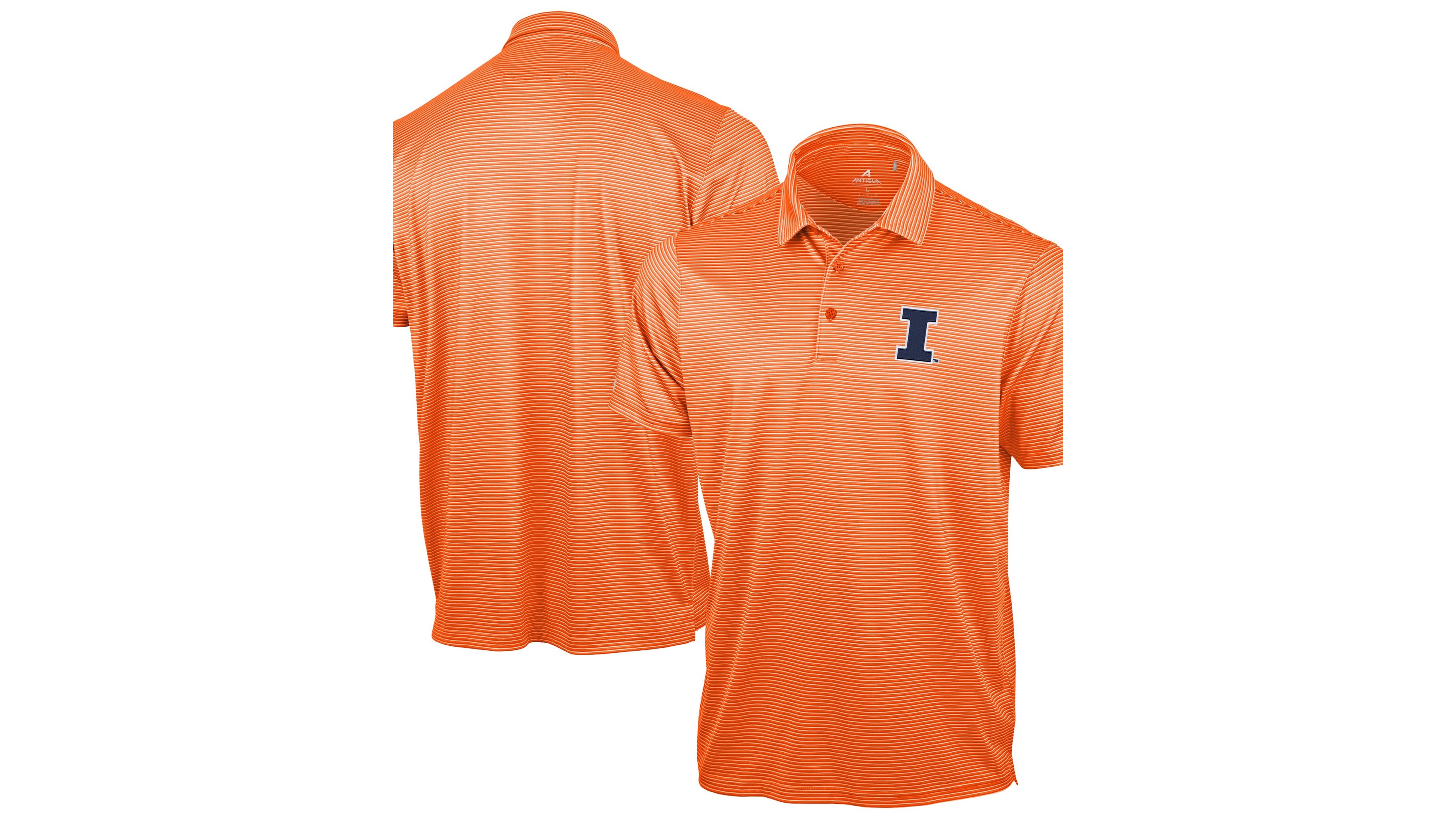 Antigua Men's Orange Illinois Fighting Illini Lineage Polo Shirt