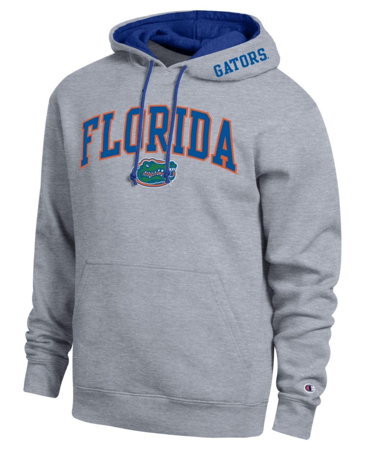 Champion Men's Heather Gray Florida Gators Arch Tackle Twill Hoodie
