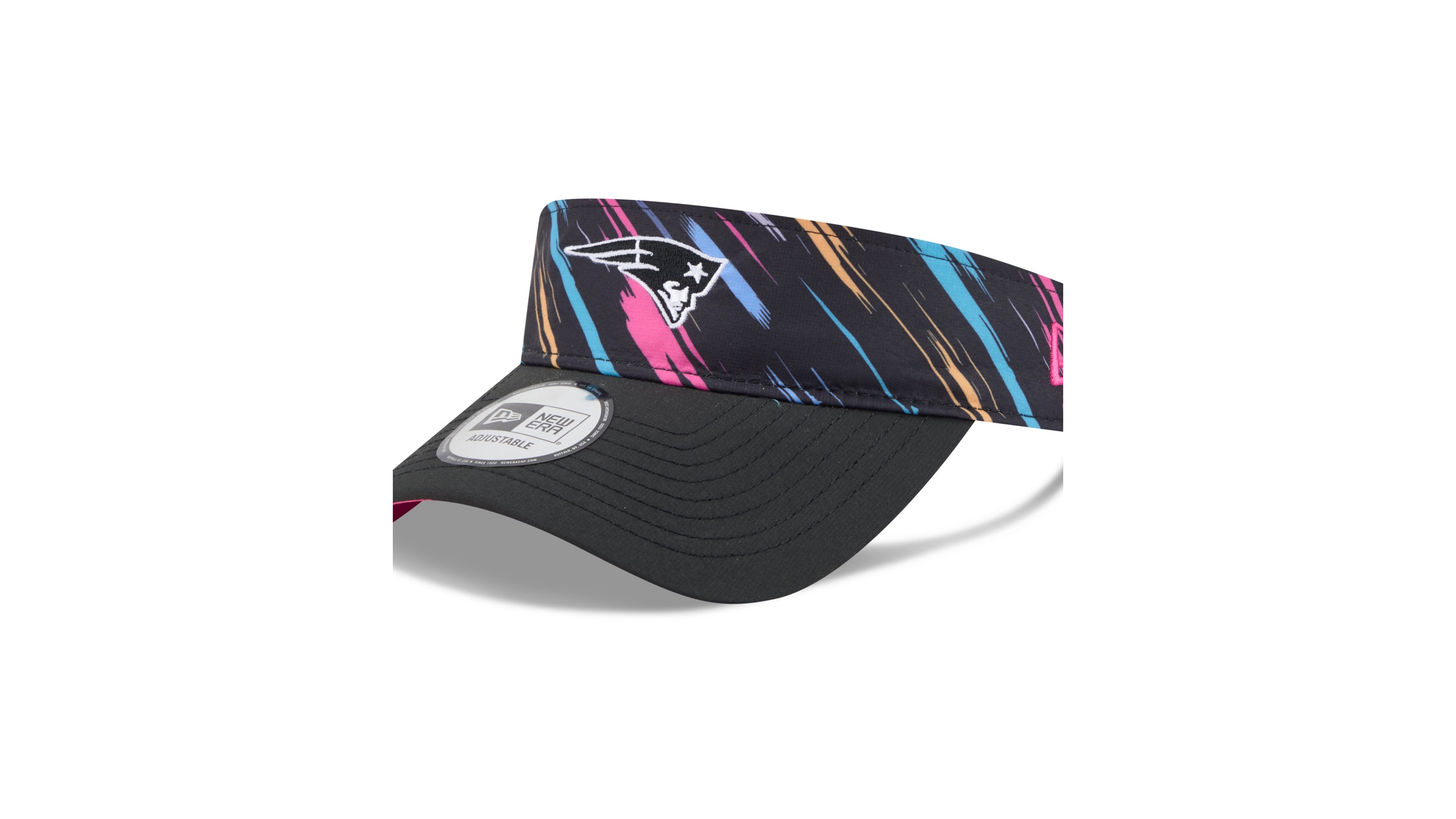 New Era Men's Black New England Patriots 2026 Nfl Crucial Catch Adjustable Visor Hat