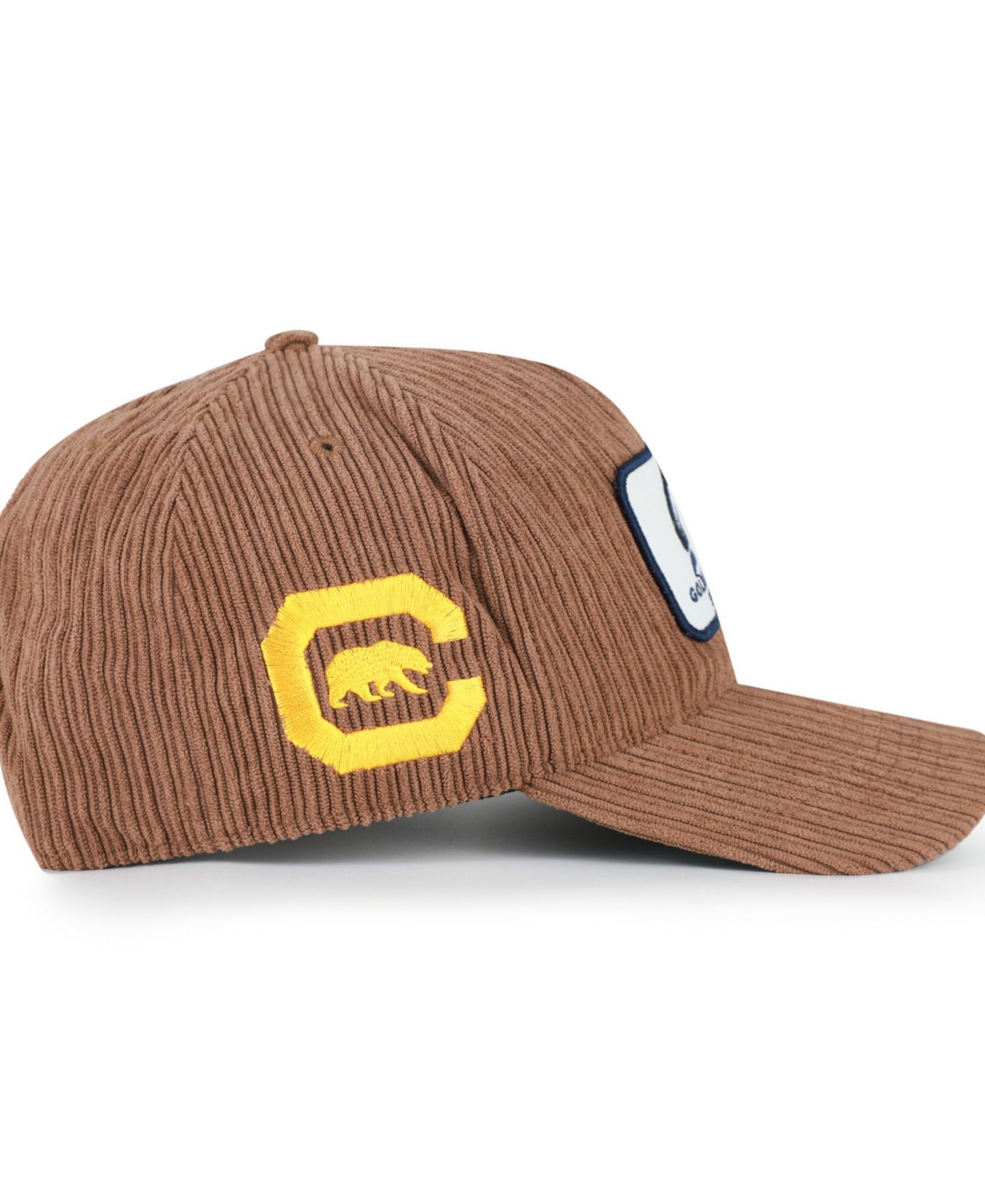 Кепка '47 Brand Brown Cal Bears Corduroy Patch Hitch Adjustable Hat — фото 2
