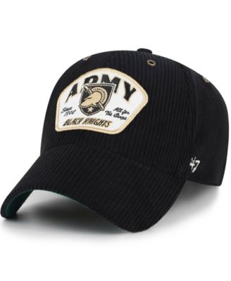 Men's and Women's  Black Army Black Knights Accordia Corduroy MVP Adjustable Hat