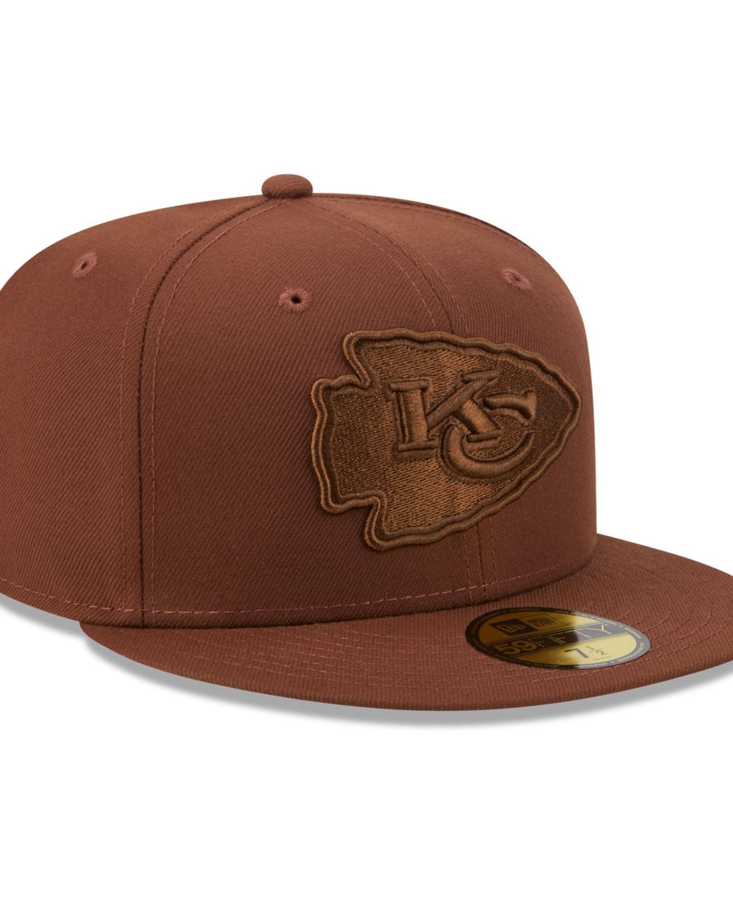 Мужские головные уборы New Era Brown Kansas City Chiefs Color Pack 59FIFTY Fitted Hat — фото 4