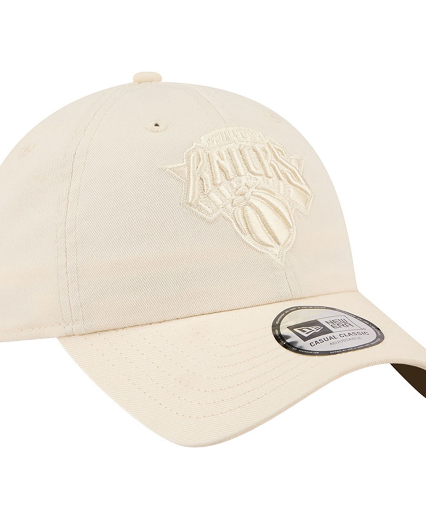 Мужские головные уборы New Era Cream New York Knicks Color Pack Casual Classic Adjustable Hat — фото 4