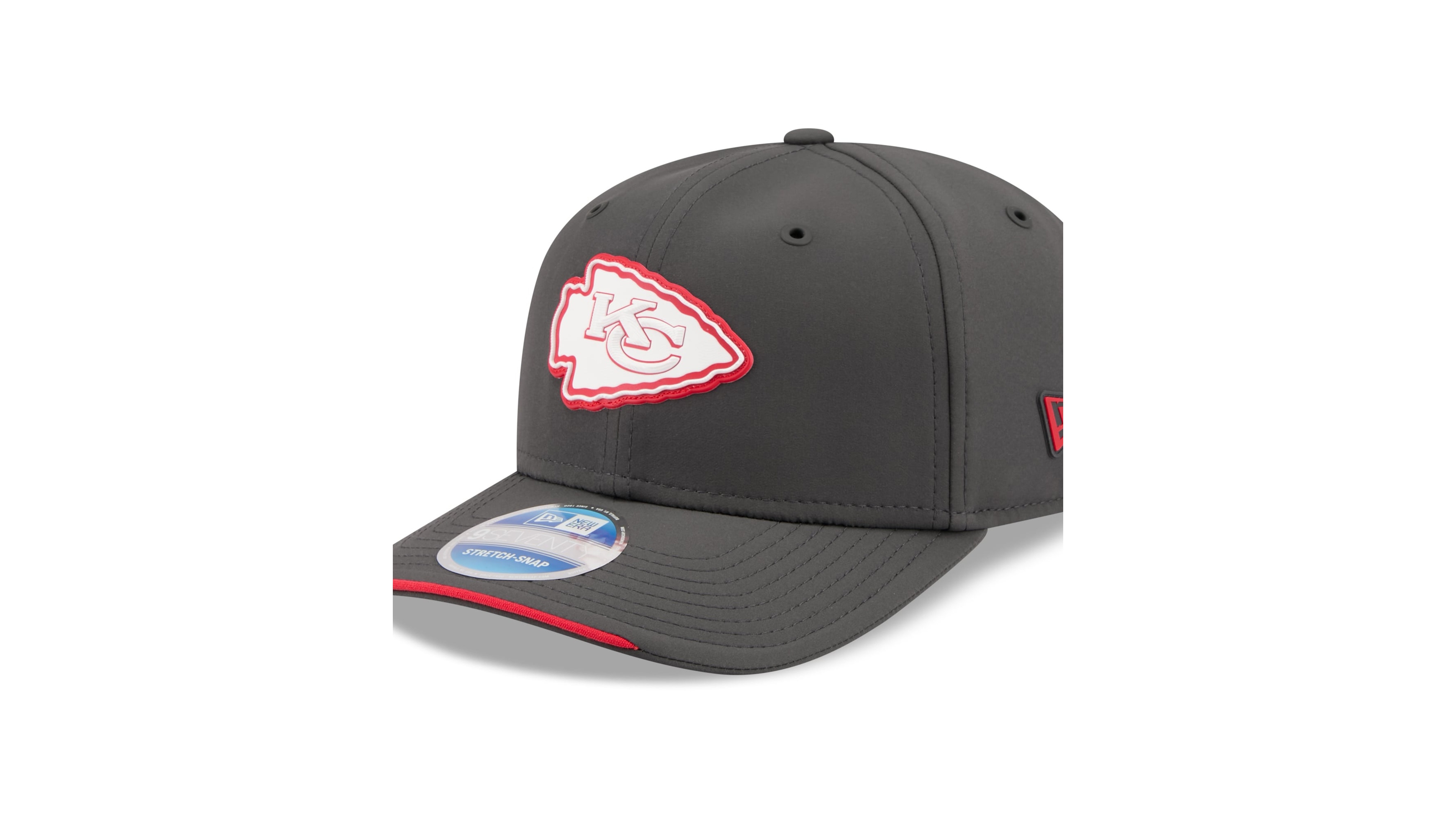 New Era Men's Charcoal Kansas City Chiefs 2026 Sideline Cold Weather 9SEVENTY Adjustable Hat
