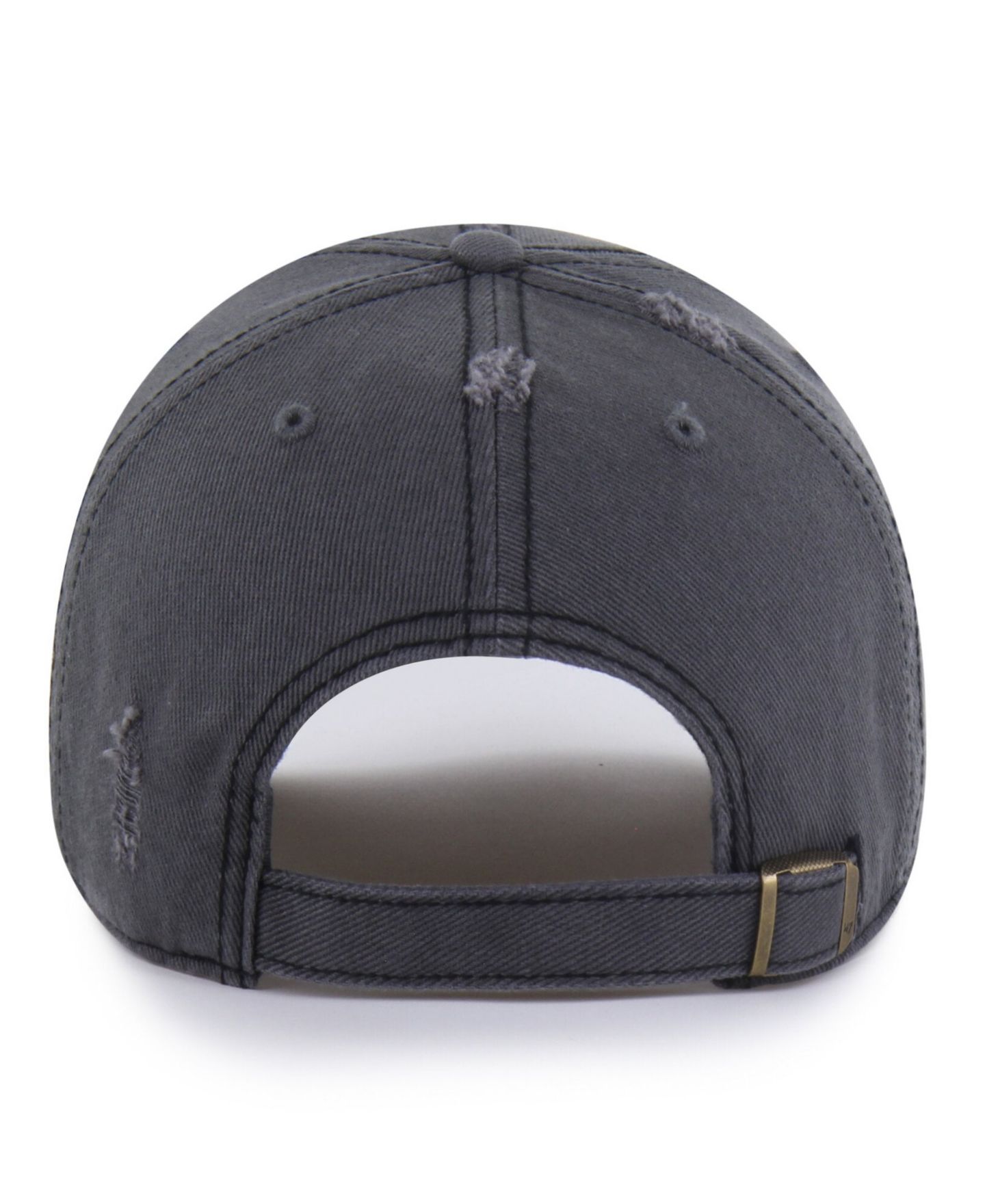 Мужская кепка '47 Brand Charcoal Brooklyn Nets Weathered Clean Up Adjustable Hat — фото 2