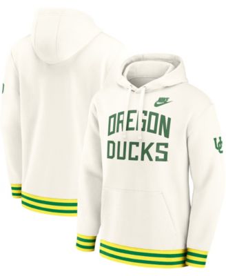 Men's Cream Oregon Ducks Legacy Retro Pullover Hoodie