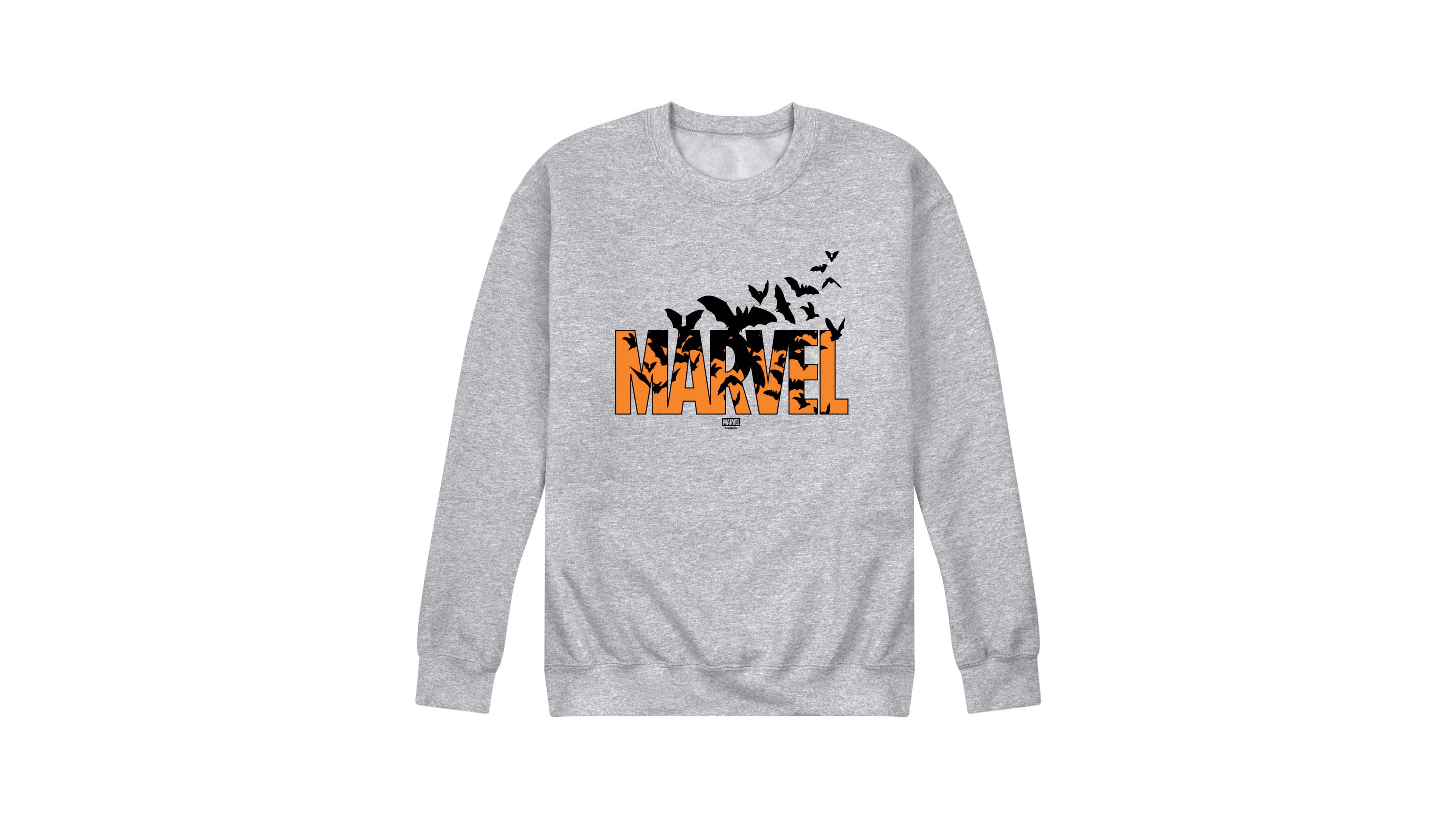 Airwaves Men's Halloween Bat Logo Long Sleeve Fleece Sweatshirt