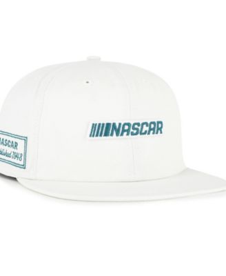 Men's  White NASCAR Contemporary Relaxed Captain Adjustable Hat