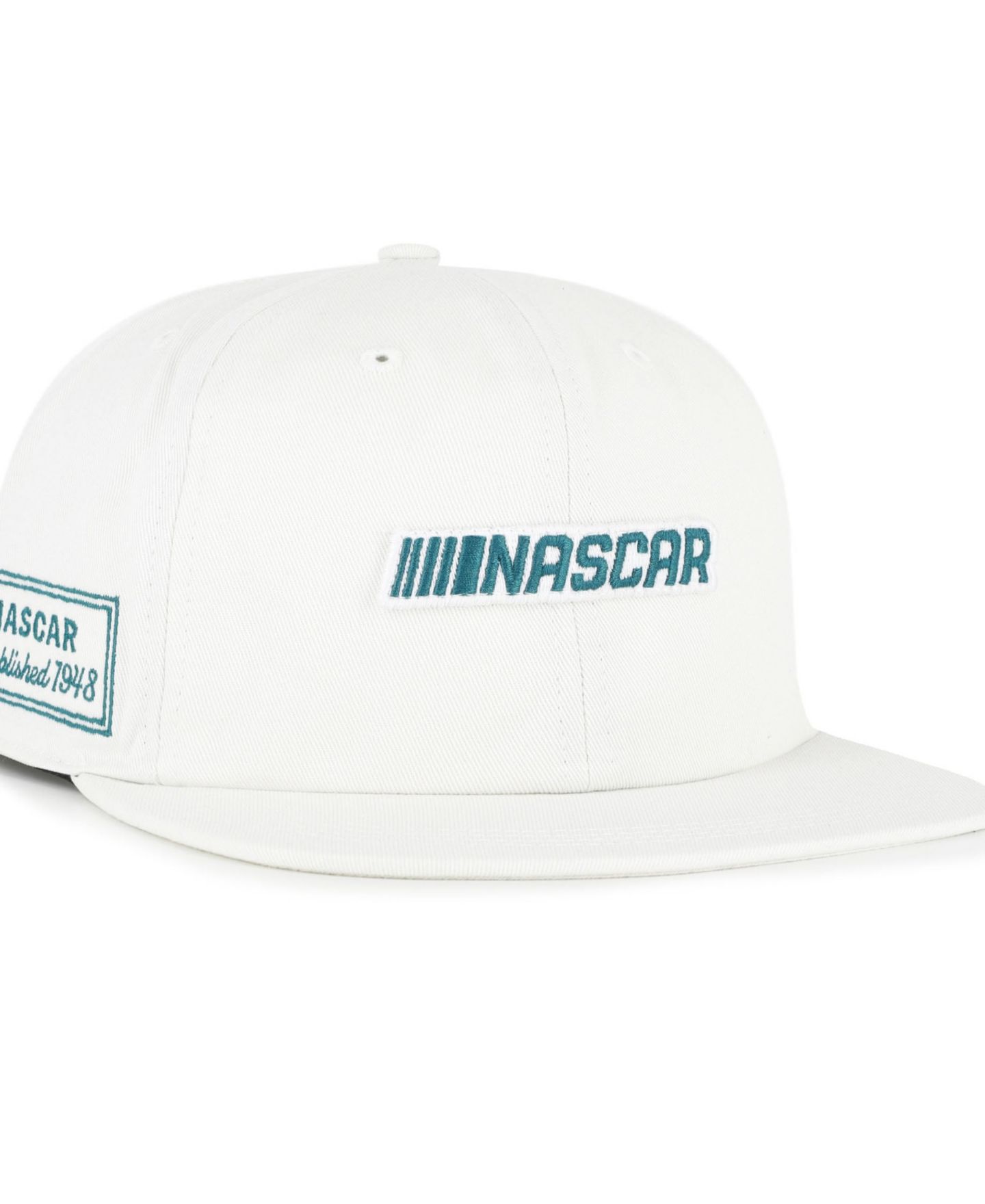 Мужская кепка '47 Brand White NASCAR Contemporary Relaxed Captain Adjustable Hat — фото 1