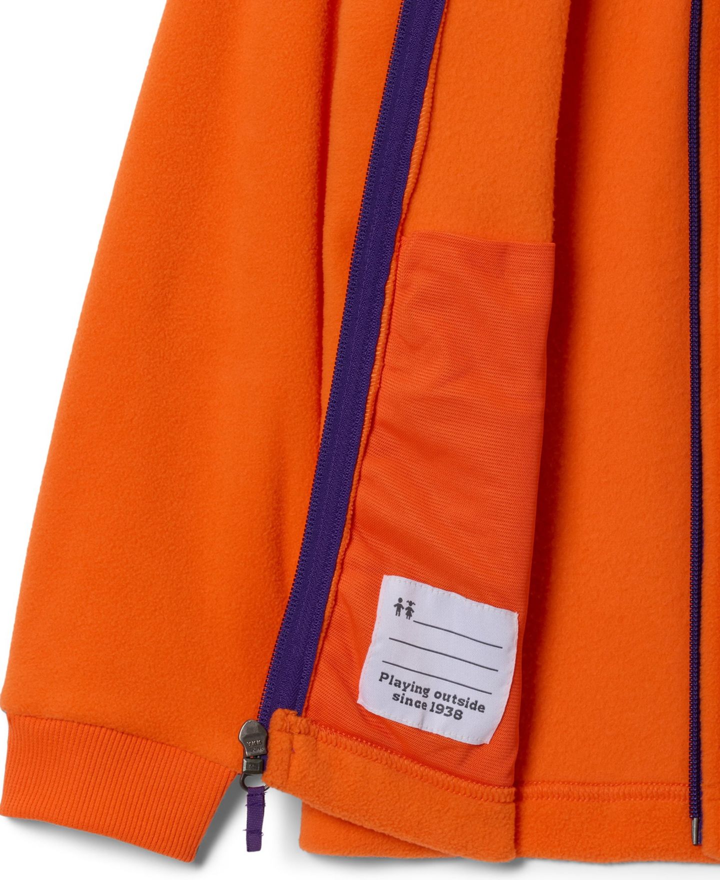 Детское худи Columbia Orange Clemson Tigers Flanker Fleece Full-Zip — фото 2