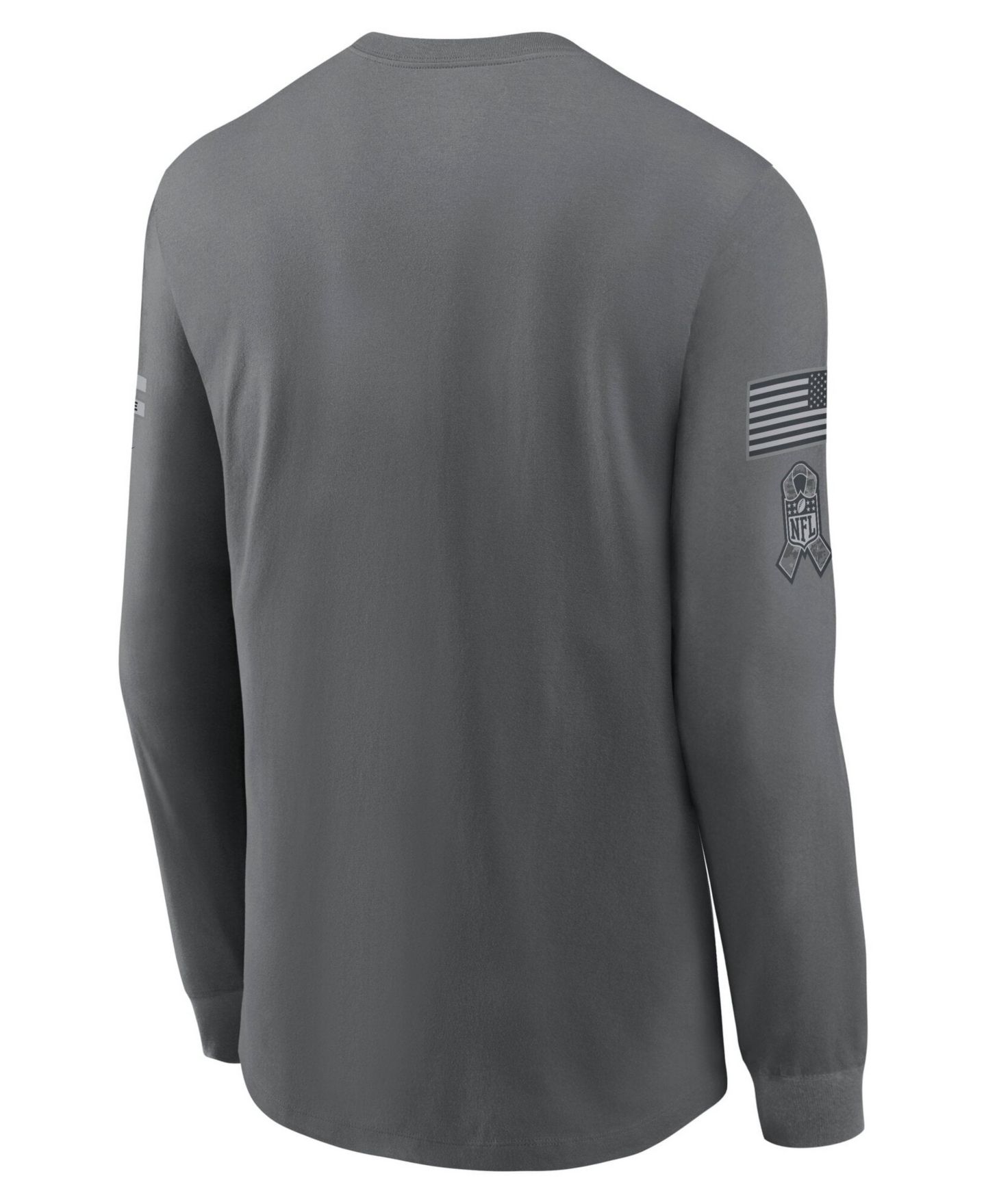 Мужская футболка Nike Gray Minnesota Vikings 2026 Salute to Service Long-Sleeves — фото 2