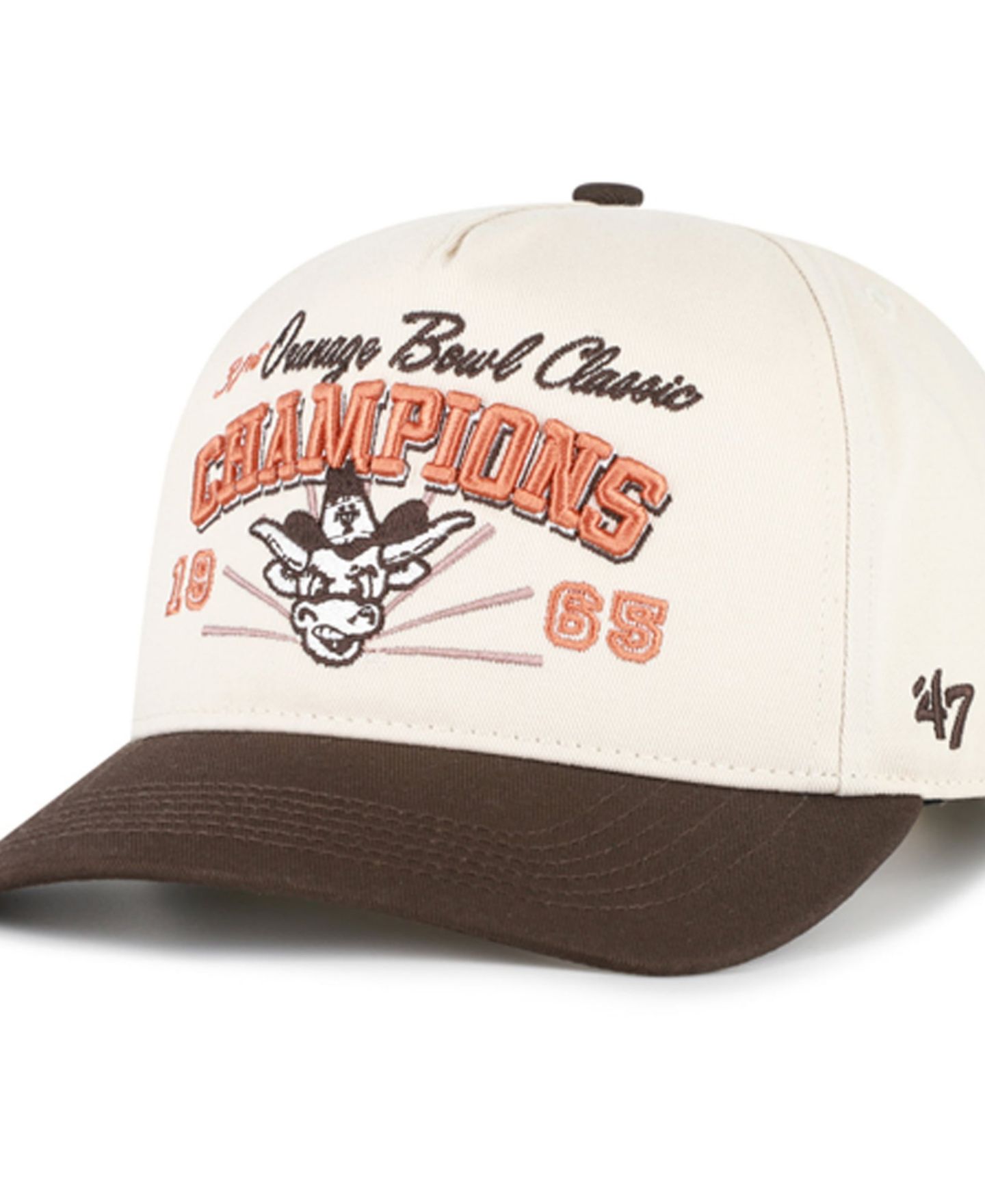 Мужская кепка '47 Brand Natural Texas Longhorns Orange Bowl Champions Scored Hitch Adjustable Hat — фото 3