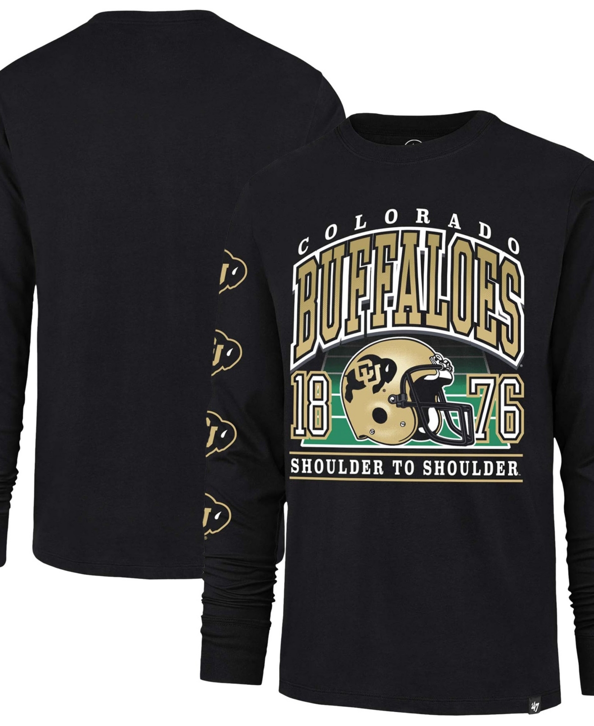 '47 Brand Men's Black Colorado Buffaloes Go Big Long-Sleeves T-Shirt - Black