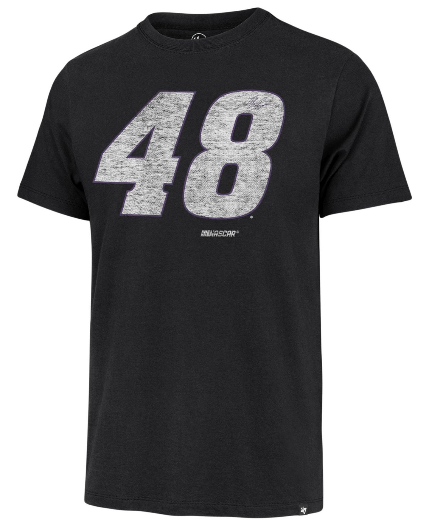 Мужская футболка '47 Brand Black Alex Bowman Driver Number Franklin — фото 3