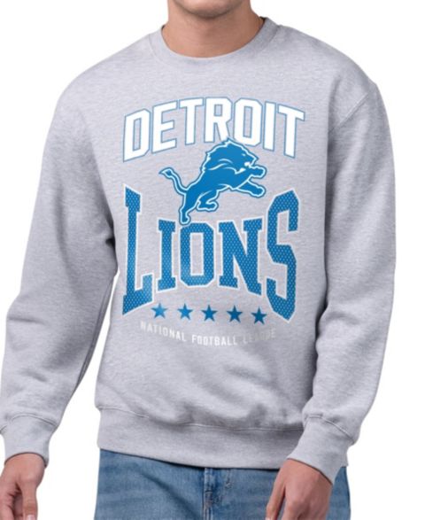 Мужская толстовка Starter Gray Detroit Lions Center Squeeze Tri-Blend