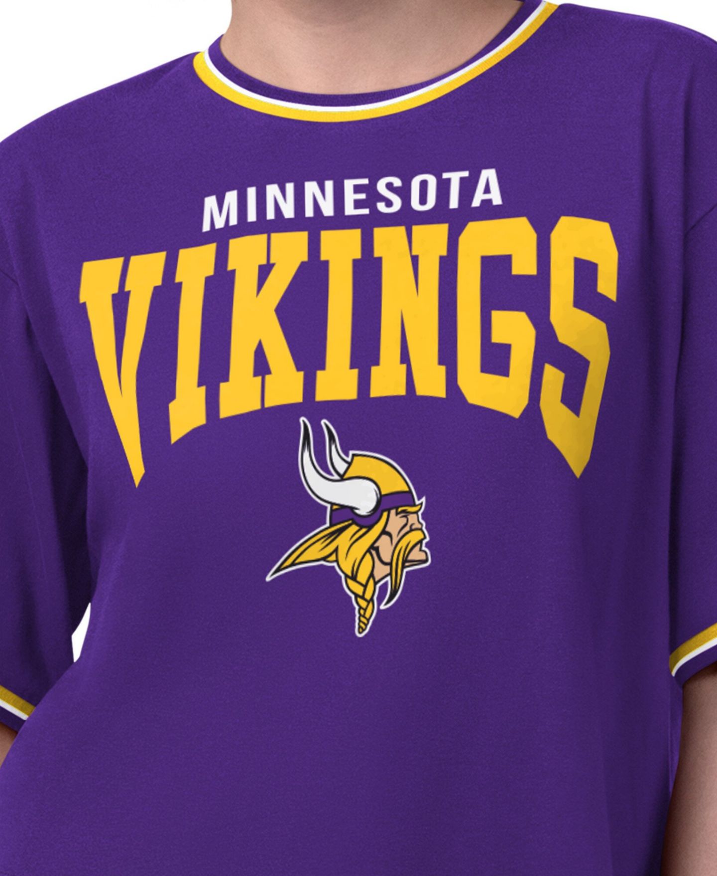 Женская футболка Starter Purple Minnesota Vikings Ace Cropped — фото 2
