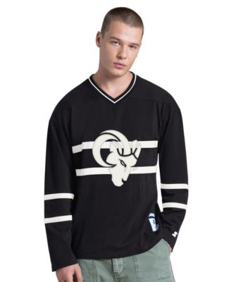 Men's Black/White Los Angeles Rams Lineup Long-Sleeves T-Shirt