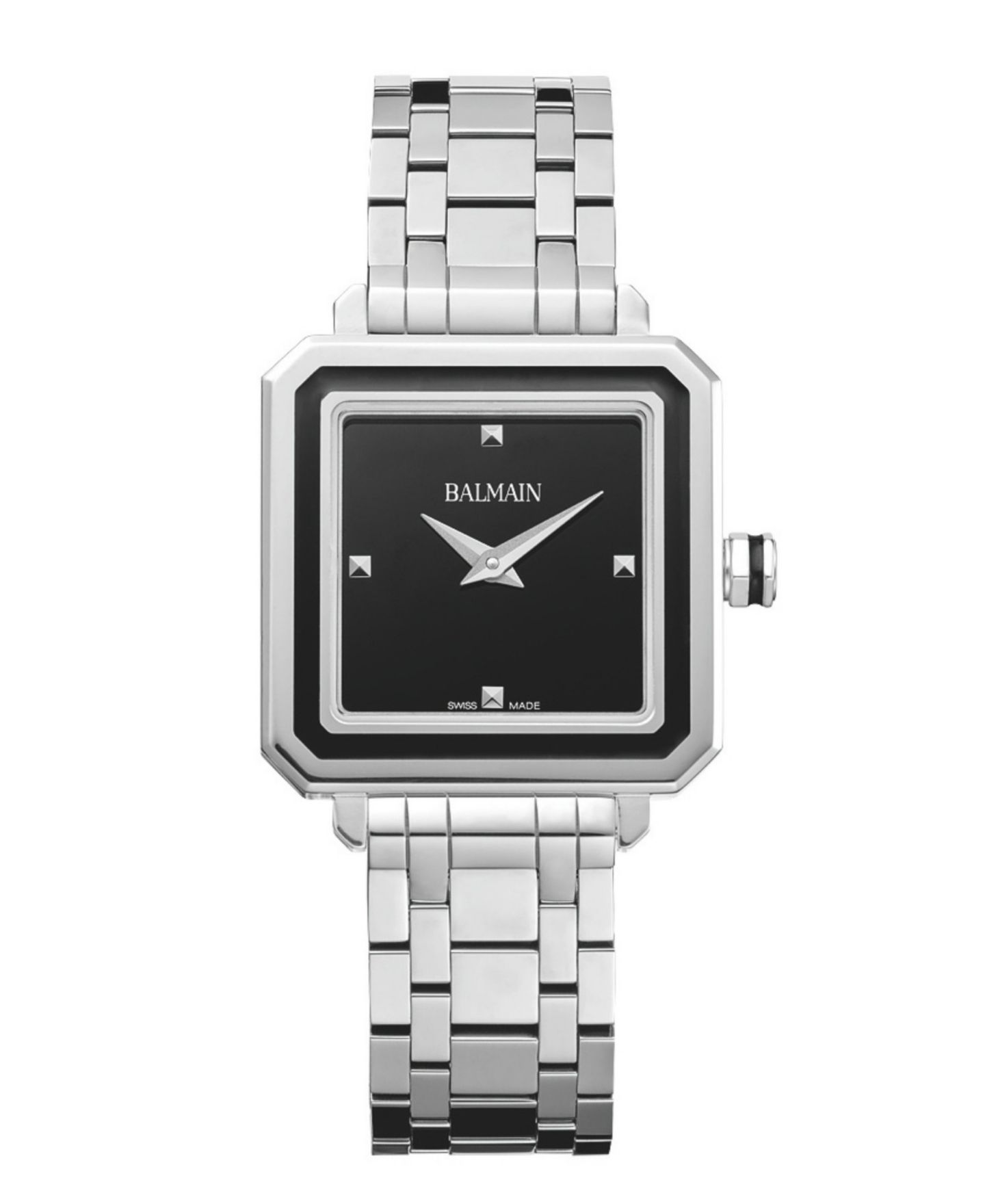 Женские часы Balmain Swiss Quartz Eirini Square Silver Stainless Steel 26mm — фото 1