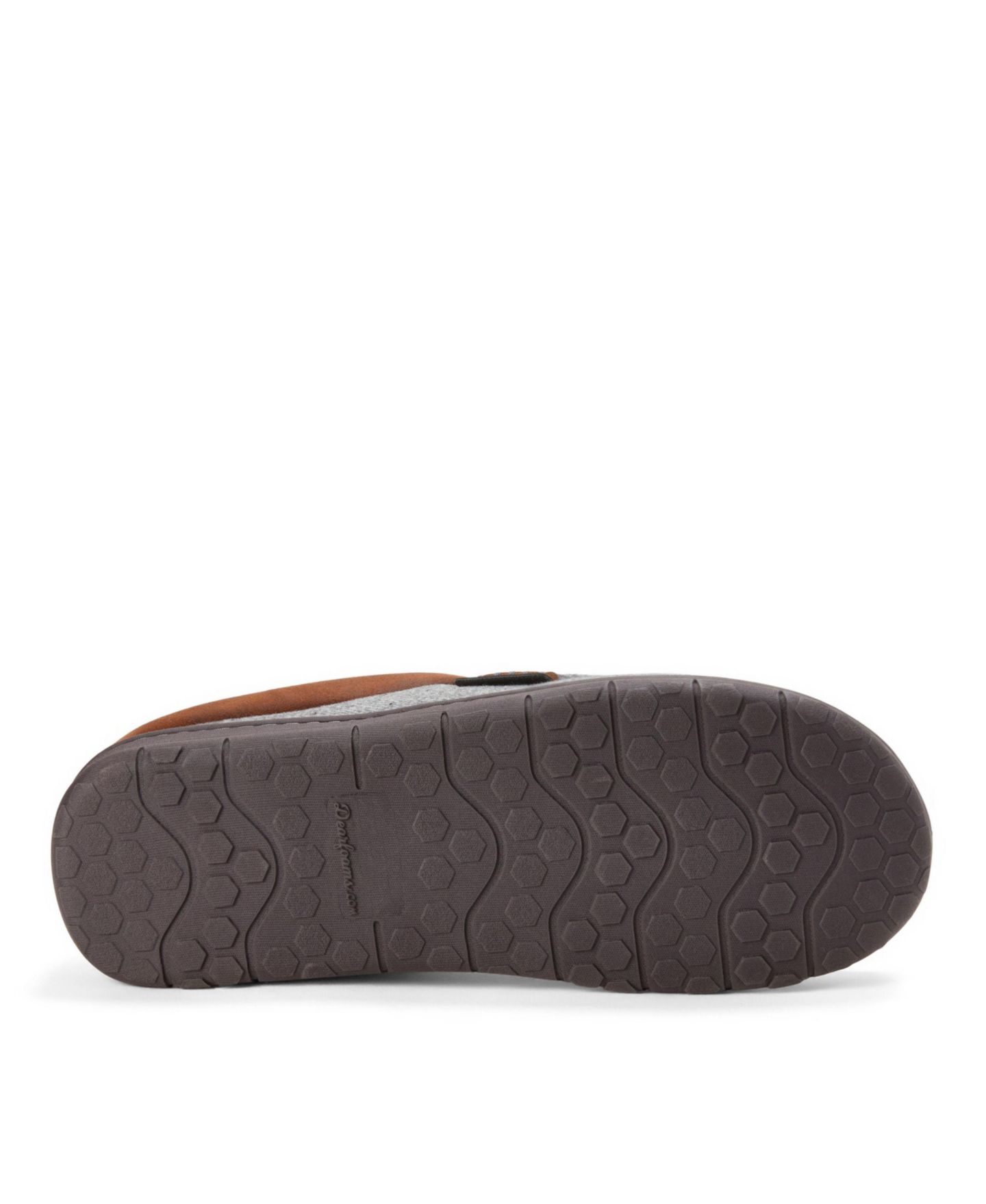 Мужские тапочки Dearfoams Brendan Microsuede Cuff Clog Slippers, цвет: Меланжевый серый — фото 4