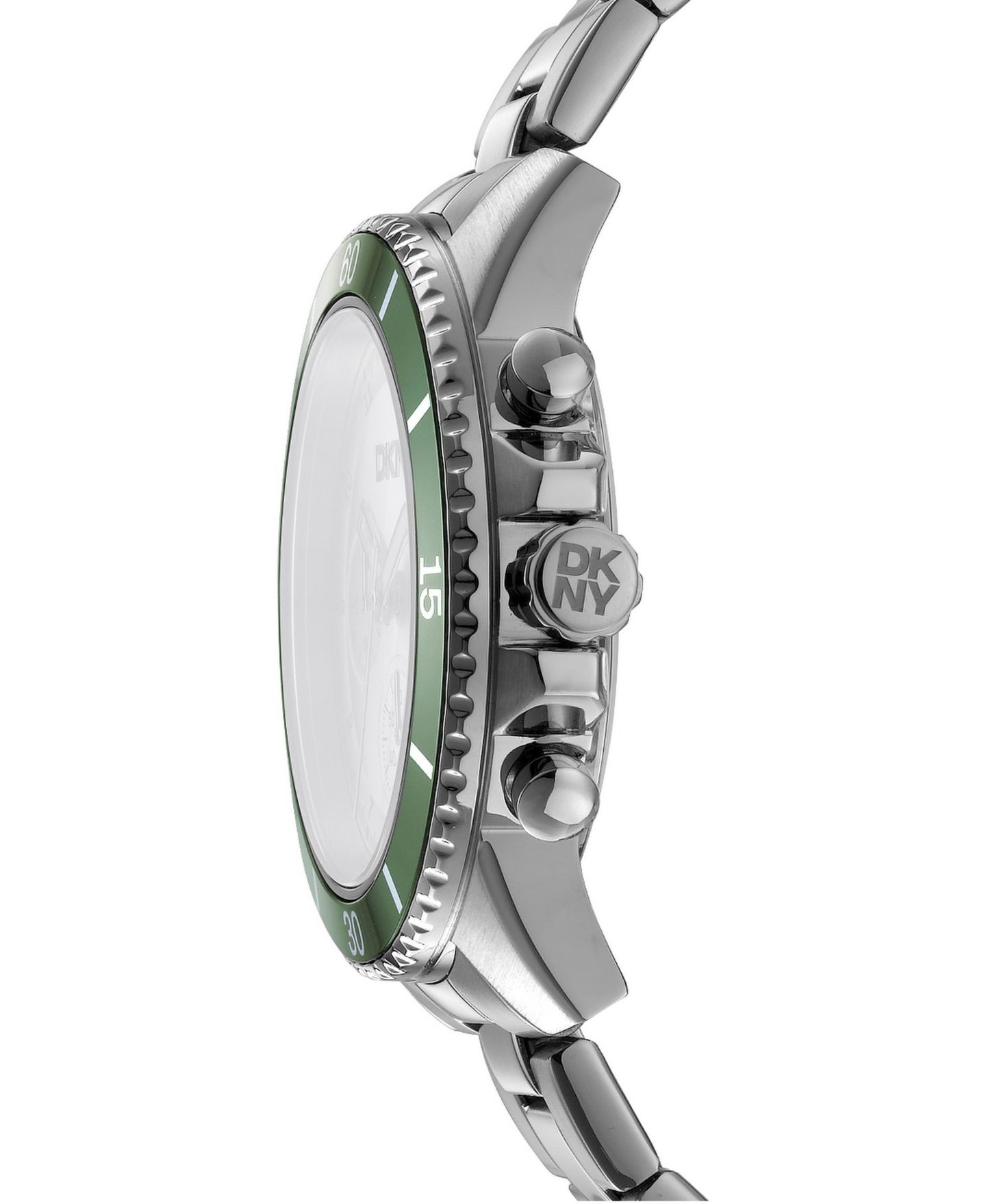 Мужские часы DKNY Quartz Active Silver Stainless Steel Bracelet Watch, 42mm, цвет: Серебряный — фото 2