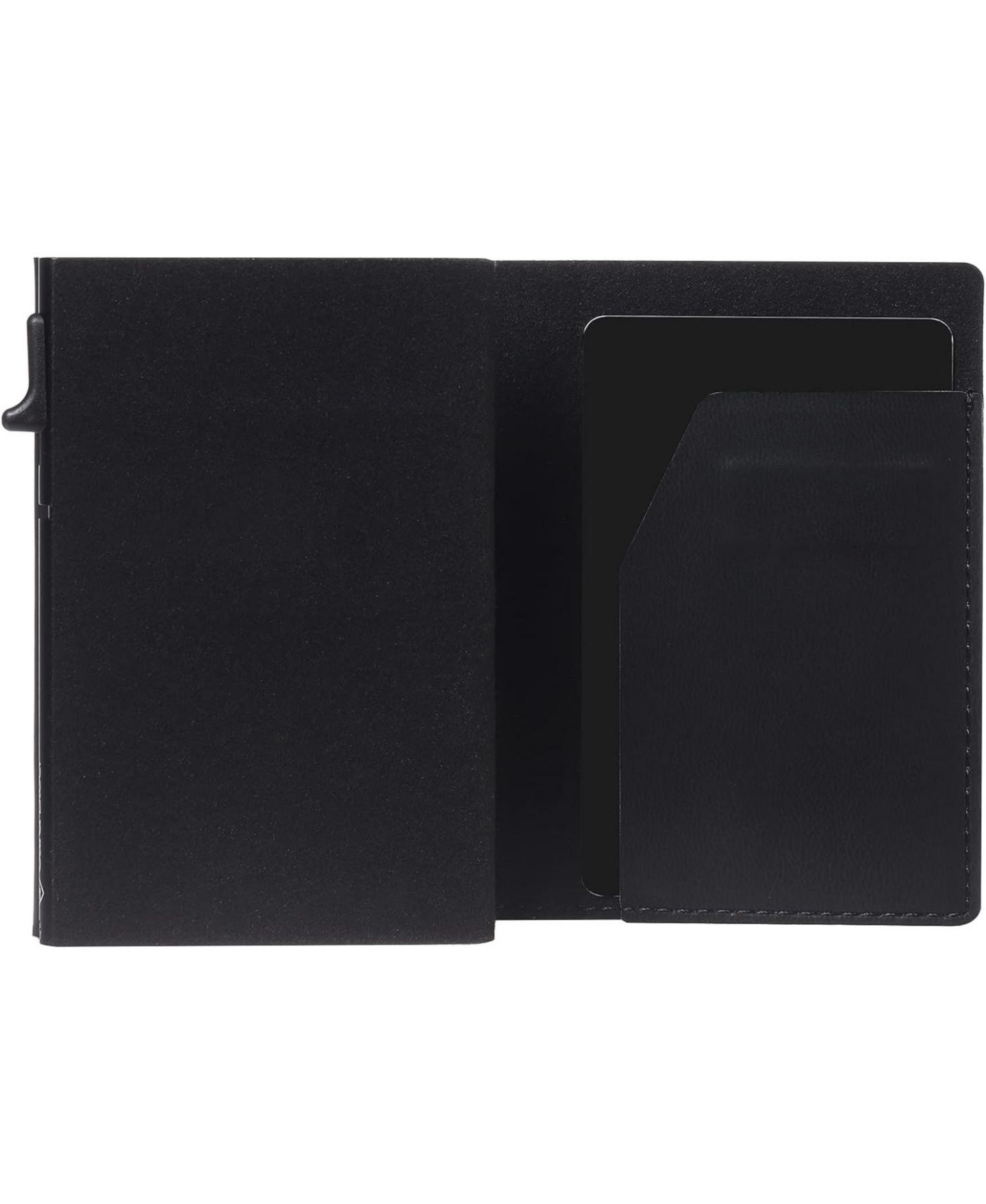 Мужской кошелёк Conceal Plus Card Blocr Slim RFID Blocking Credit Card Wallet Black PU Leather, цвет: Чёрный — фото 3