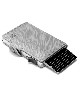 RFID Pop Up Wallet for Women - Slim Minimalist Credit Card Holder (4-6 Card Capacity) - Aluminum Metal Case