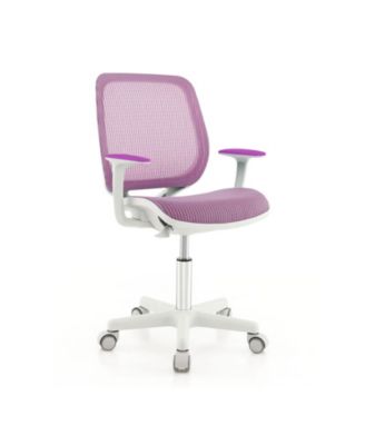 Swivel Mesh Kids Computer Chair with 5 Sit-Brake Wheels