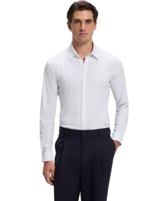 Men’s Stretch Jersey Slim-Fit Performance Dress Shirt
