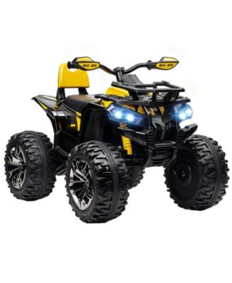 12V Kids ATV 4 Wheeler with 14.2-in Wheels, 4-Wheel Suspension and Twin Motors, 66-lb Capacity, Ages 3-7