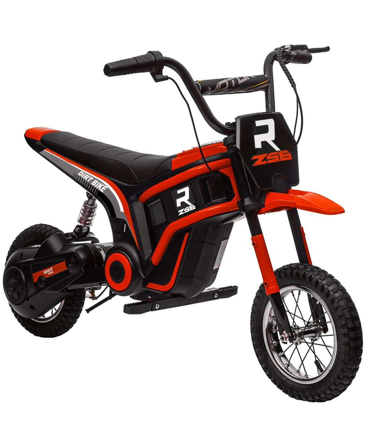 Glintex 24V 350W Electric Dirt Bike with Twist Throttle, Up to 15 mph, Ages 13+ - Red