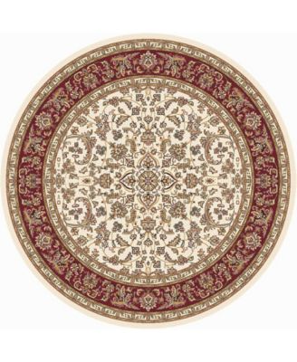 Navelli Kashan 7'10" x 7'10" Round Area Rug
