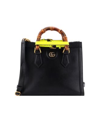 Small Diana NM Bamboo Handle Tote Leather