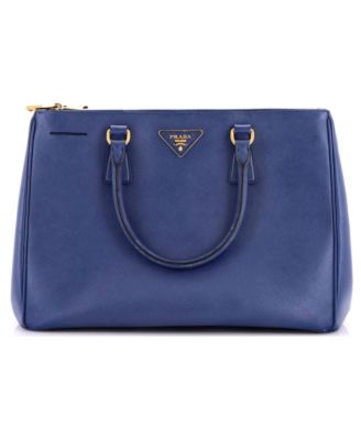 Medium Double Zip Lux Tote Saffiano Leather