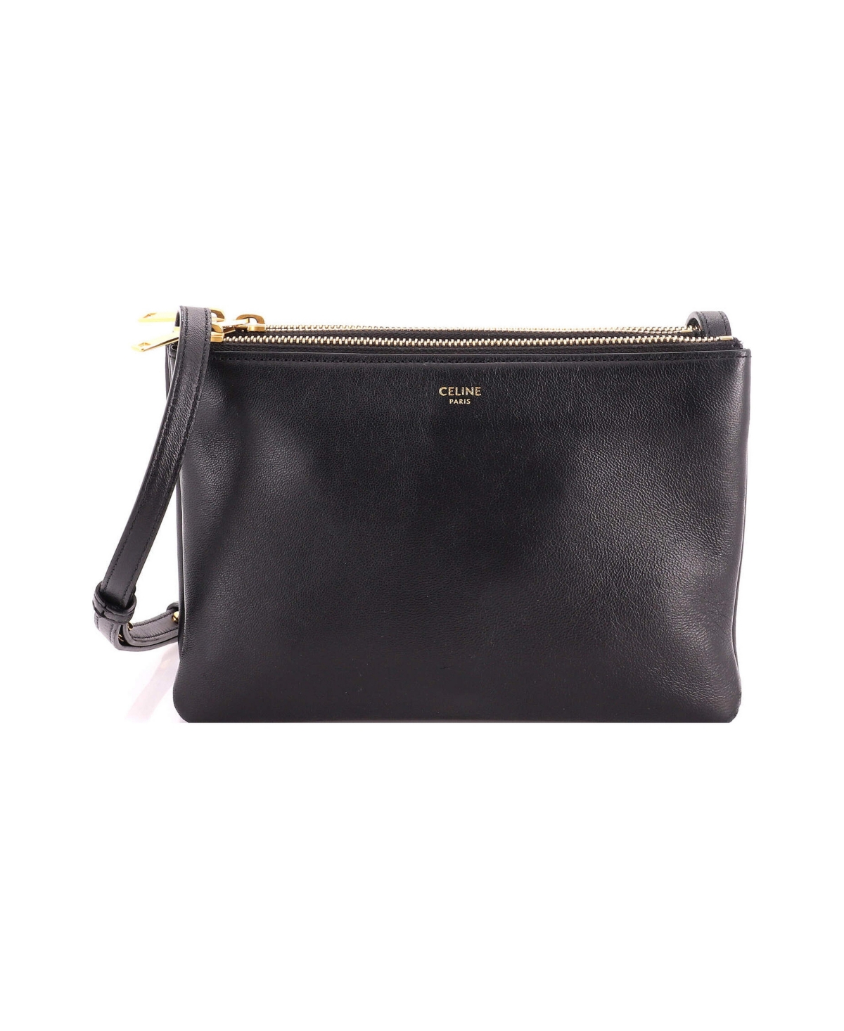Pre-Owned Celine Small Trio Crossbody Bag Leather