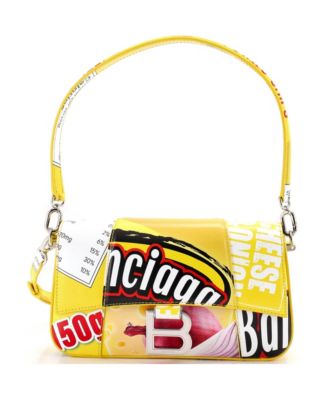 Small Hourglass Sling Convertible Shoulder Bag Printed Leather