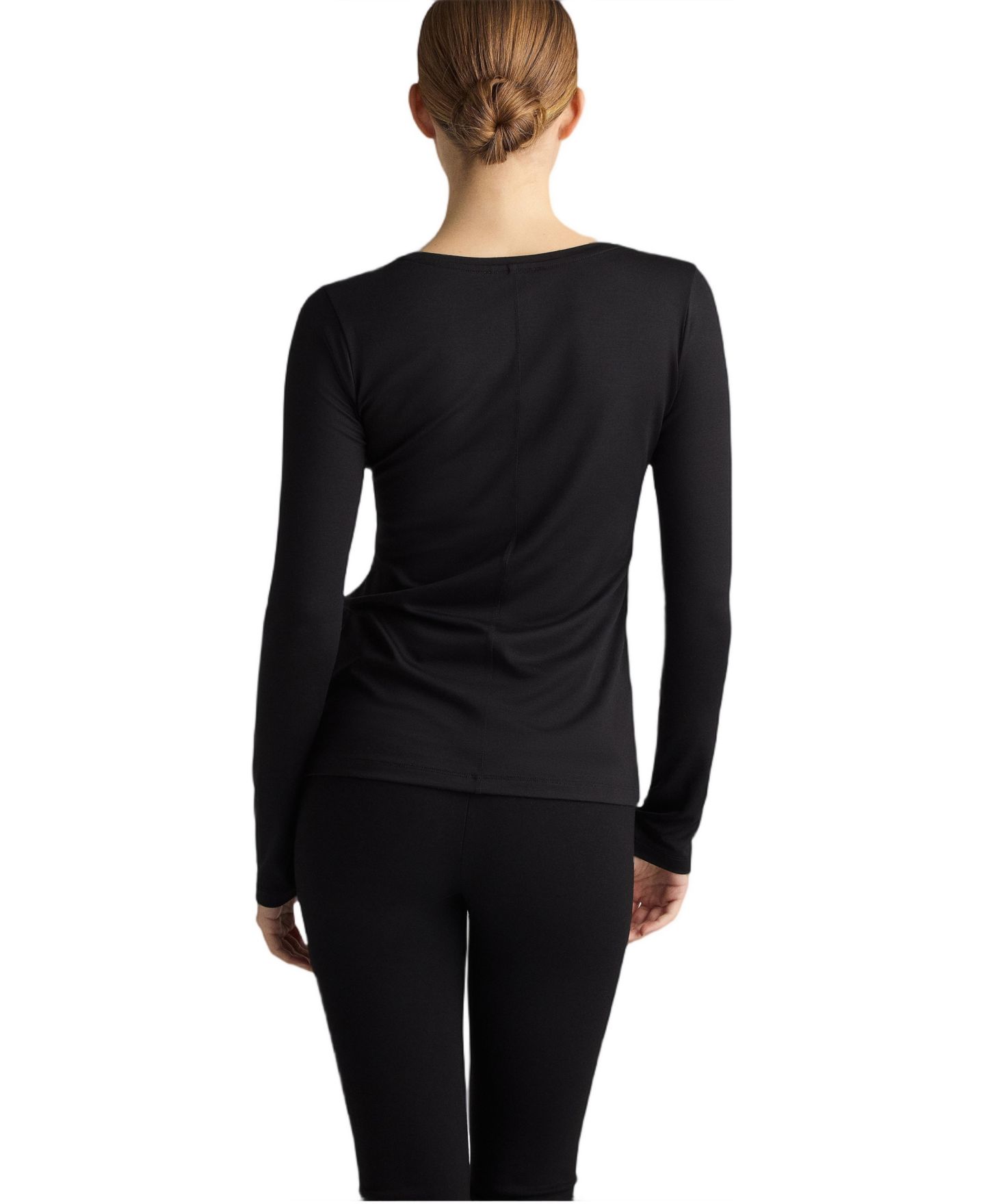 Женский топ Residus Celon Fitted Long-Sleeve, цвет: Чёрный — фото 3