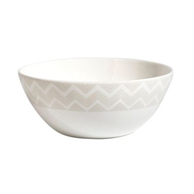 Soup Bowls ZIG ZAG WHITE Set of 6, diam. 5.71", H 2.36
