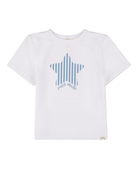 Футболка MeMoi Petit Etoile Star-Themed Cotton-Blend для мальчиков, цвет: Белый