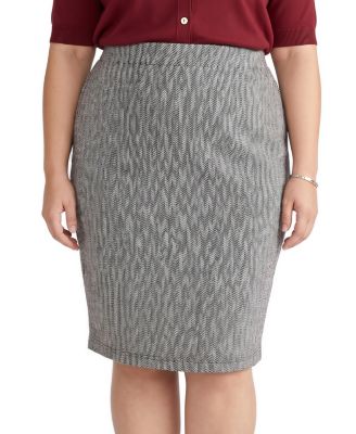 Plus Size Danube Ponte Skirt