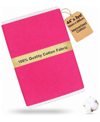 Solid Color 100% Cotton Fabric By The Yard Medium Weight For Quilting Sewing Crafts