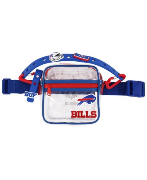 Мужская сумка Crocs Buffalo Bills Clear Stadium-Approved Crossbody, цвет: Синий / Красный