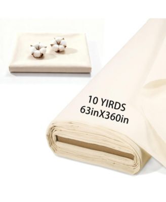 10 Yard Cotton Muslin Fabric 63 Inch Wide Medium Light Weight Sewing Crafting Fabric