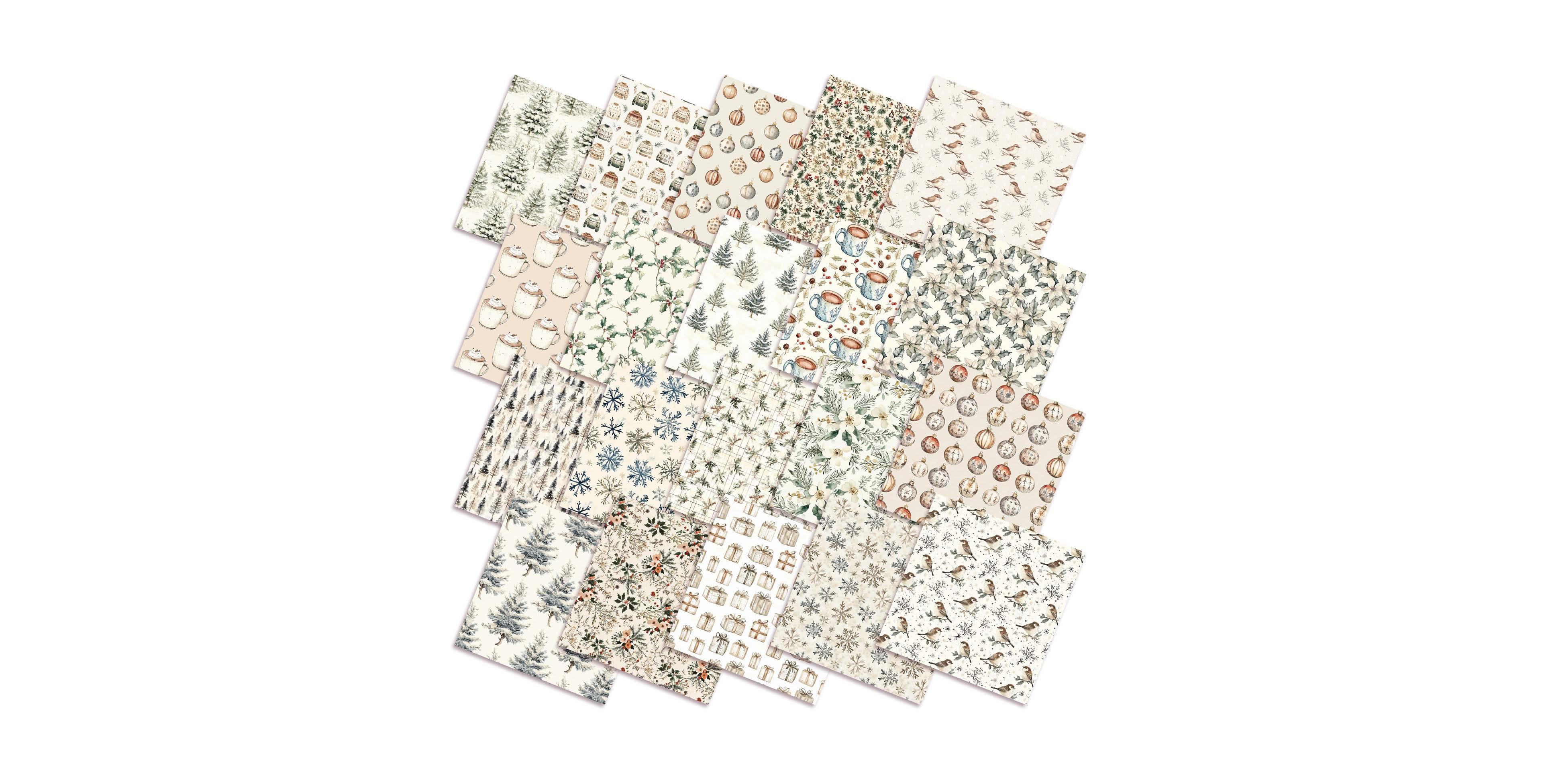 Aeelike 60 Pack Polyester Quilting Fabric Squares Assorted Patterns For Crafts