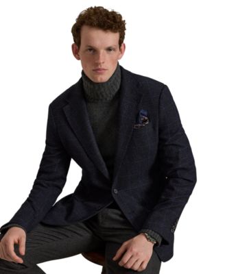 Men's Polo Modern-Fit Glen Plaid Sport Coat