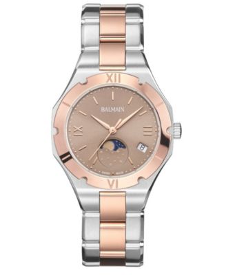 Women's Be Balmain Moonphase Two-Tone Stainless Steel Bracelet Watch 33mm